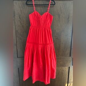NWT Ash and Eden Cotton Dress With Wood Bead Straps